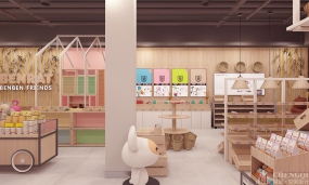 零食店空间装饰实景图,零食店空间装饰图片