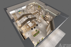 宝宝衣服店空间设计实景图