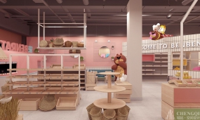 零食店空间设计布局图,零食店空间设计效果图