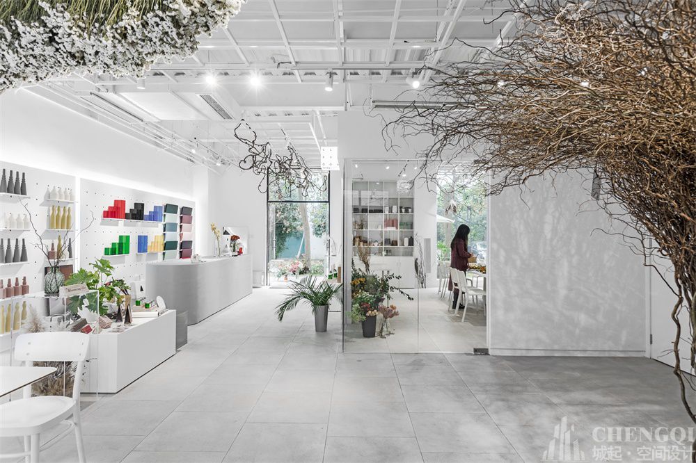 花店店铺空间设计布局图,花店店铺空间设计效果图