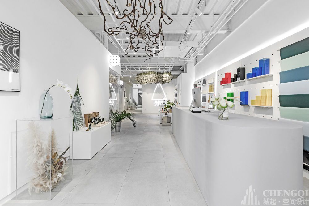 花店店铺空间设计效果图,花店店铺装修设计装修实景图