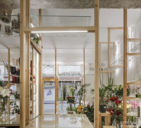 花店店铺设计效果图,花店店铺装修实景图