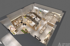 宝宝衣服店空间设计布局图