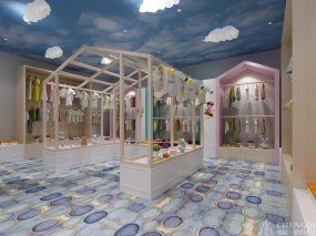 儿童生活用品空间设计效果图,儿童生活用品装饰实景图