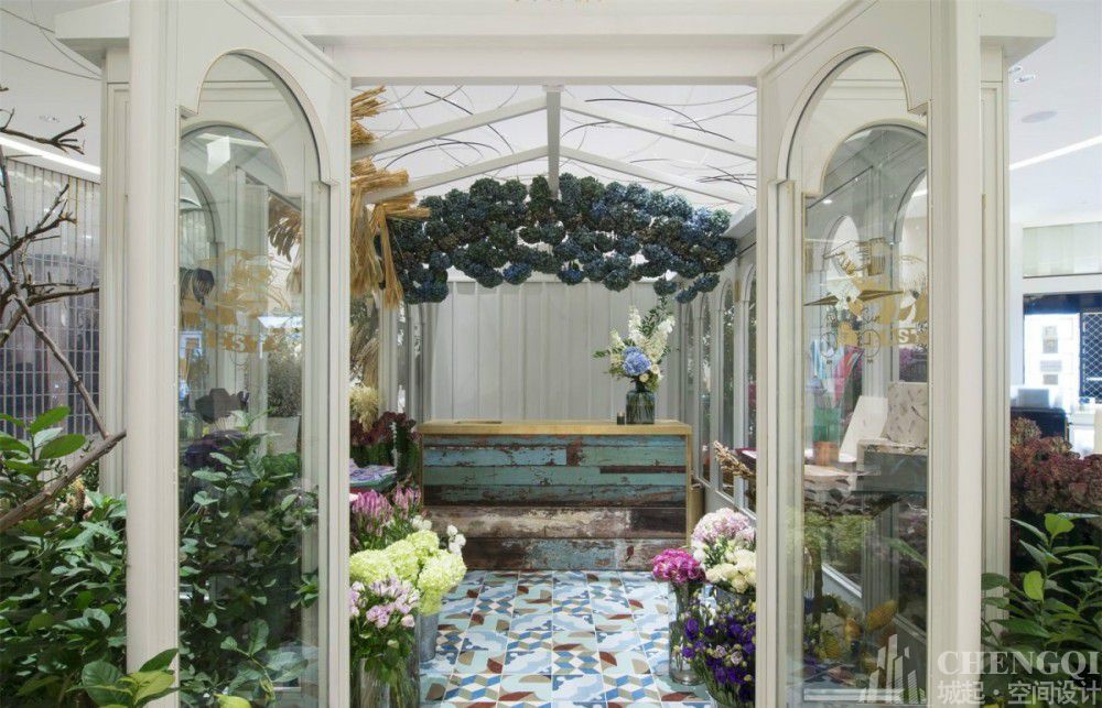 花店装修实景图,花店装修图片