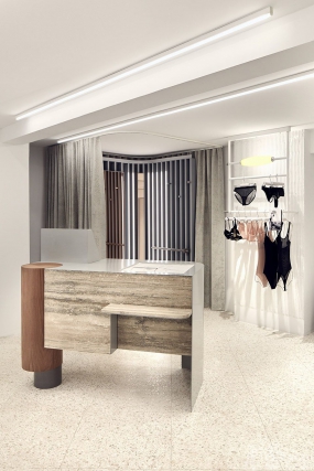 内衣店布局效果图,内衣店空间装饰大图