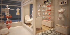 内衣店装饰效果图,内衣店设计大图