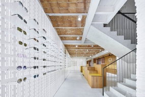 眼镜店布局效果图,眼镜店装修案例效果图