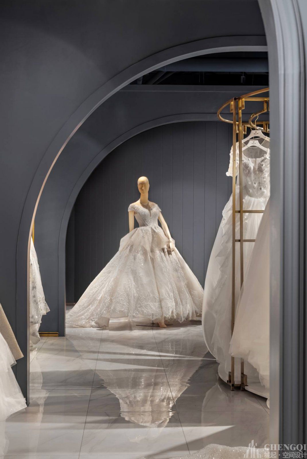 婚纱店装修设计实景图,婚纱店装修设计效果图