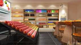 水果店装饰实景图,水果店装饰图片