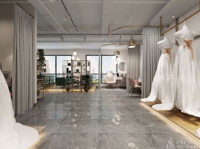 婚纱店空间设计实景图,婚纱店空间设计效果图