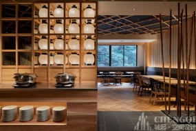 自助餐厅装饰布局图,自助餐厅装饰案例图