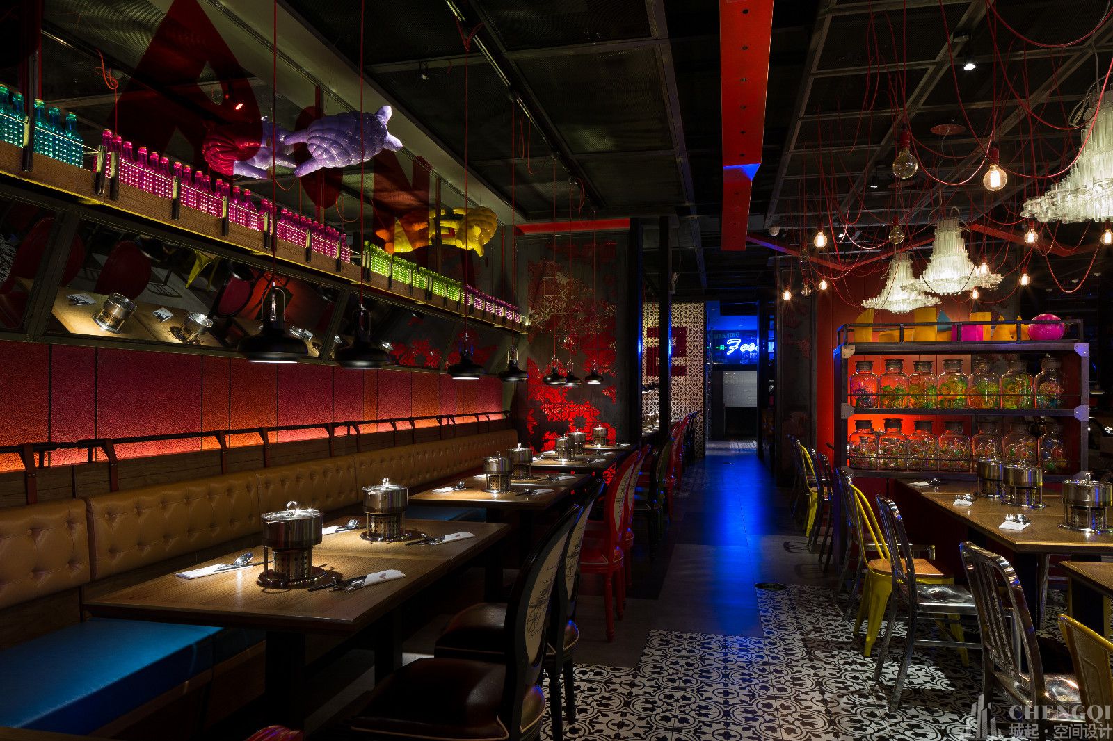 自助餐厅设计案例图,自助餐厅设计效果图