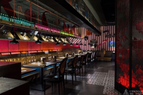 自助餐厅装饰布局图,自助餐厅装饰案例图