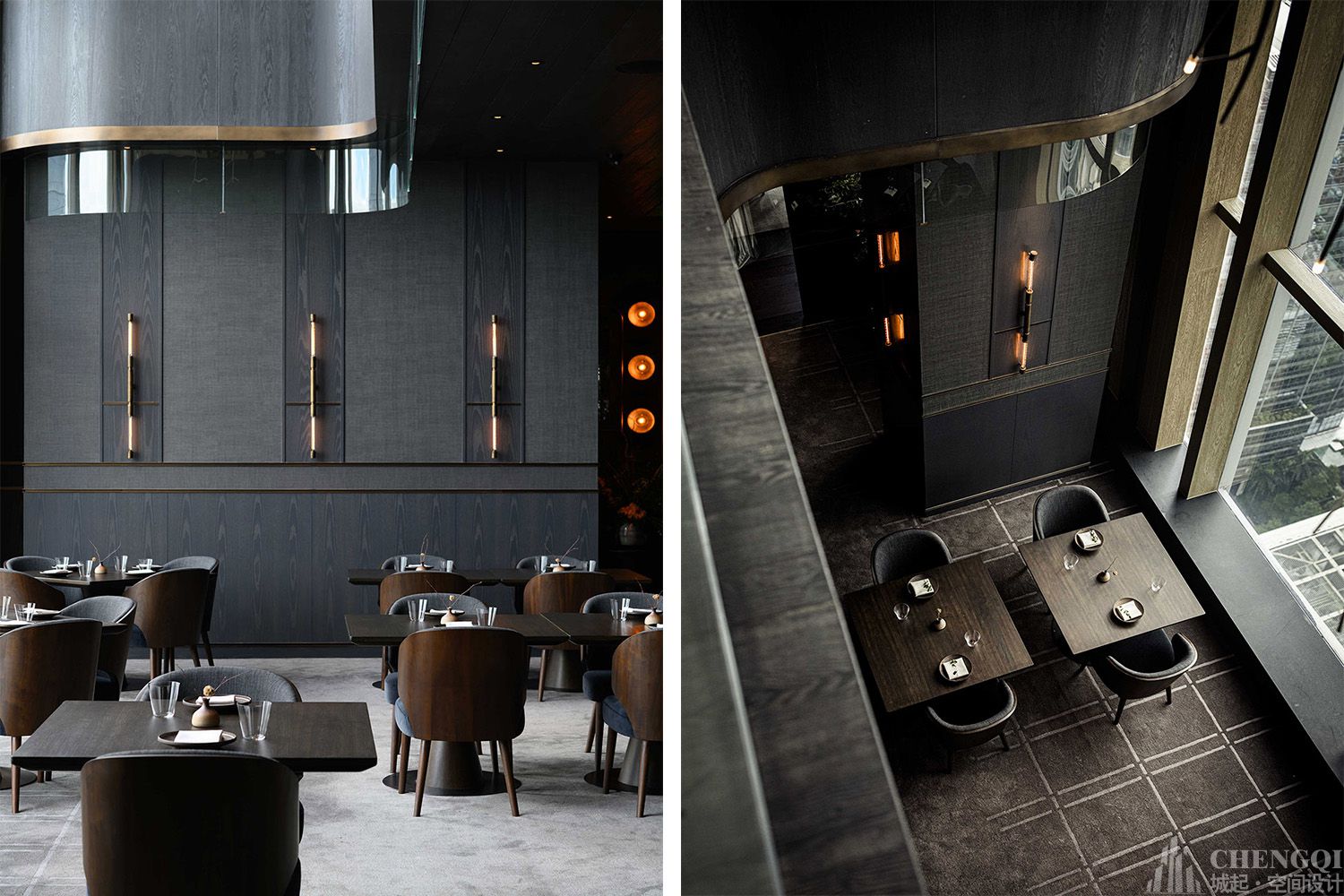 西餐厅空间设计案例图,西餐厅空间设计效果图