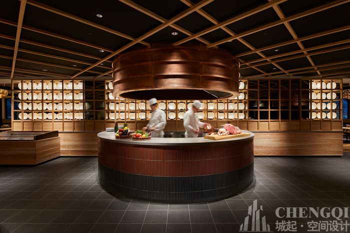 自助餐厅空间设计效果图,自助餐厅装饰图片