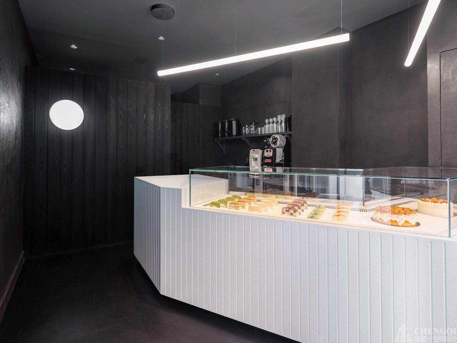 甜品店装修设计实景图,甜品店装修设计布局图