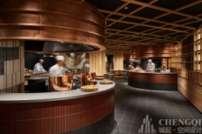 自助餐厅空间设计效果图