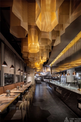 自助餐厅装修设计布局图,自助餐厅装修设计案例图