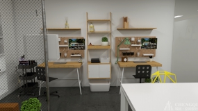 实验空间空间设计效果图,实验空间装饰实景图