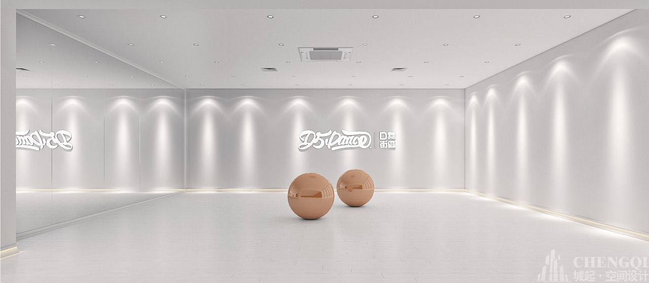 舞蹈房装饰实景图,舞蹈房空间设计案例图