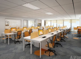 办公室开放区设计图