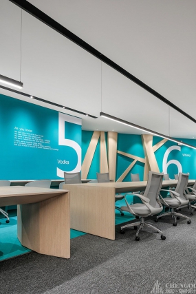 科技办公室装修设计实景图