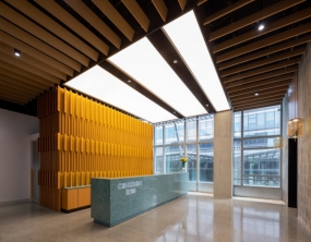 办公室前台创意吊顶方案