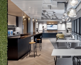 游戏公司茶水吧台设计图片