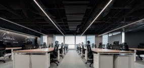 黑色裸顶喷漆吊顶效果图片