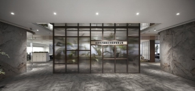 文化传媒公司前厅设计效果