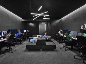 广告媒体公司办公室装修效果图