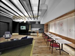 工业风办公室公共区装修效果图