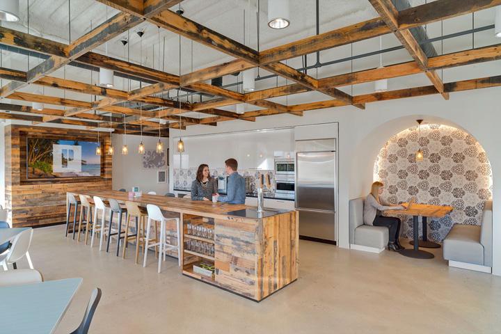 办公室复古乡村咖啡区装修效果图