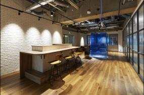 loft办公室吧台装修设计效果图