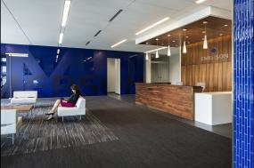 公司办公室前台简单装修效果图片