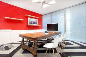 欧美办公室装修风格会议室装修效果图