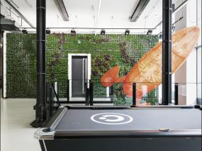 办公室休闲区台球桌装修效果图片