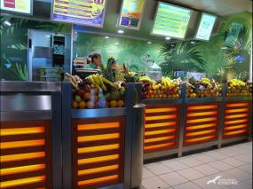 奶茶店吧台设计装修效果图