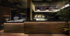 中式混搭酒吧装修设计效果图