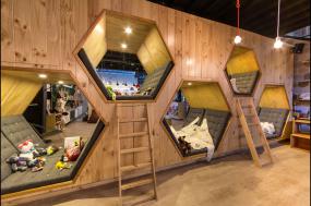 简约地中海风格咖啡厅吊顶效果图欣赏