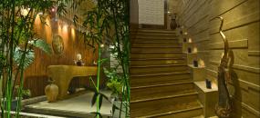 足浴店室内过道装修效果图片