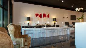 韩国美甲店沙发椅装修效果图片