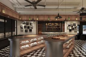 特色宾馆西餐厅设计装修效果图