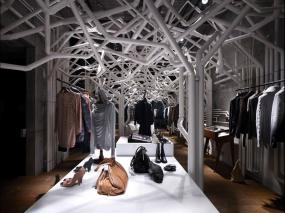 服装店装修风格店面效果图