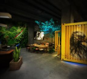 网吧吧台室内装饰装修设计效果图大全