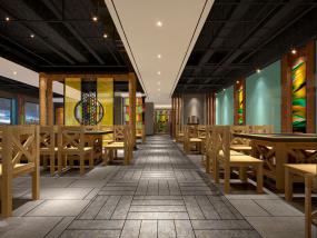 东南亚风格火锅店装修效果图片