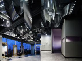 美发店吧台装修图片