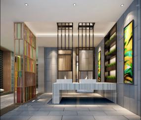 乡村风格装修效果图片火锅店