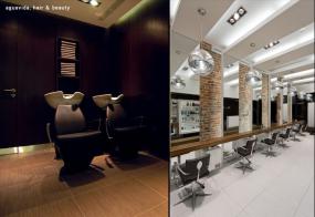 小型美发店装修灯图片